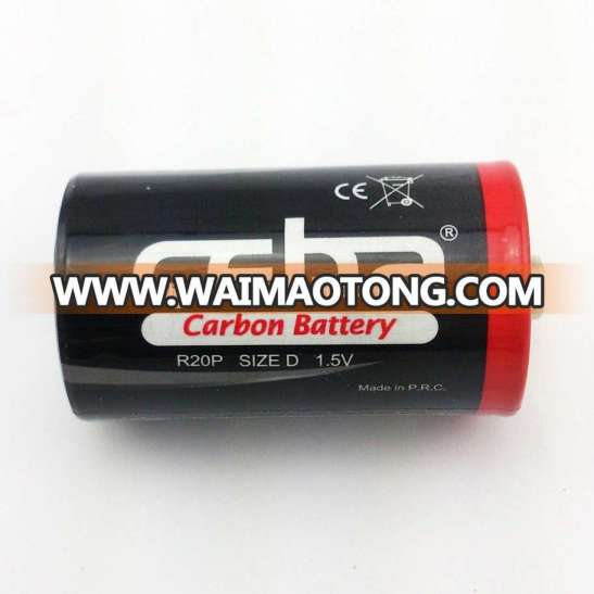 CEBA d size R20P battery 1.5v zinc carbon r20 size d dry cell battery