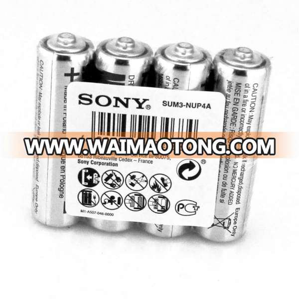 Sony Ultra R6 / AA size Zinc Chloride battery in packs of 4 or tubs / Bulk