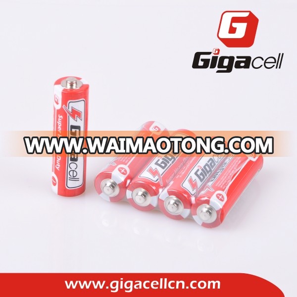 Hot sales ! Good quality! R6 battery Carbon Zinc AA battery